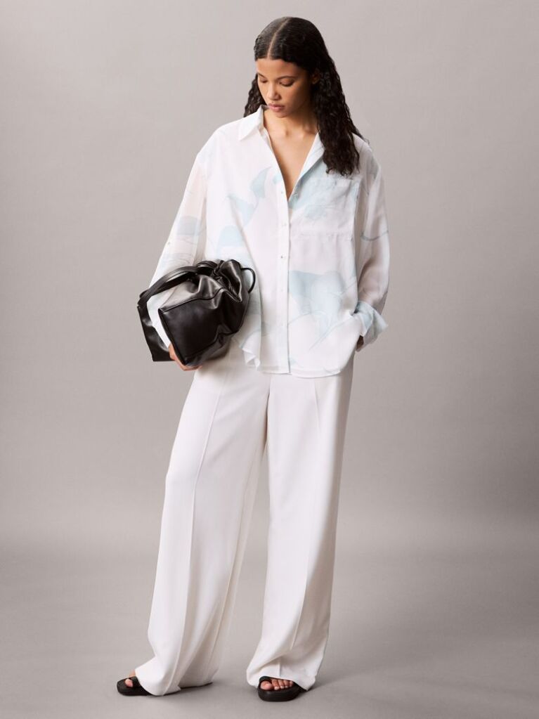 Multi Roll Sleeve Utility Blouse  Women