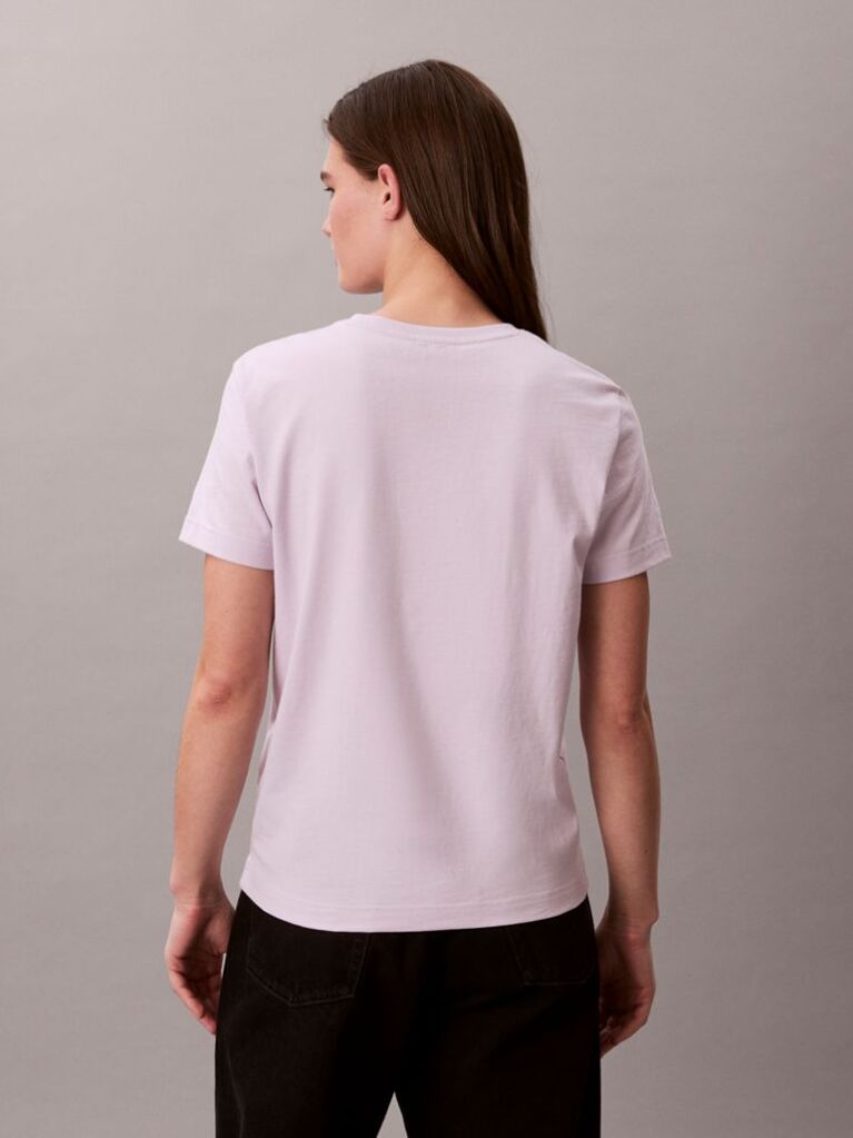 Μοβ T-shirt Με Μονόγραμμα  Γυναίκα