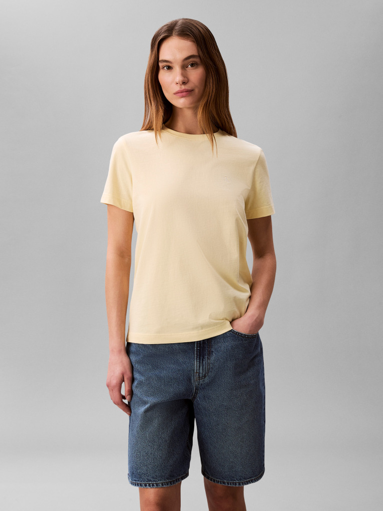 Κίτρινο T-shirt Με Μονόγραμμα  Γυναίκα