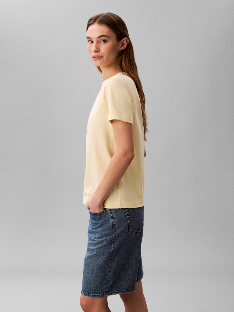 Κίτρινο T-shirt Με Μονόγραμμα  Γυναίκα