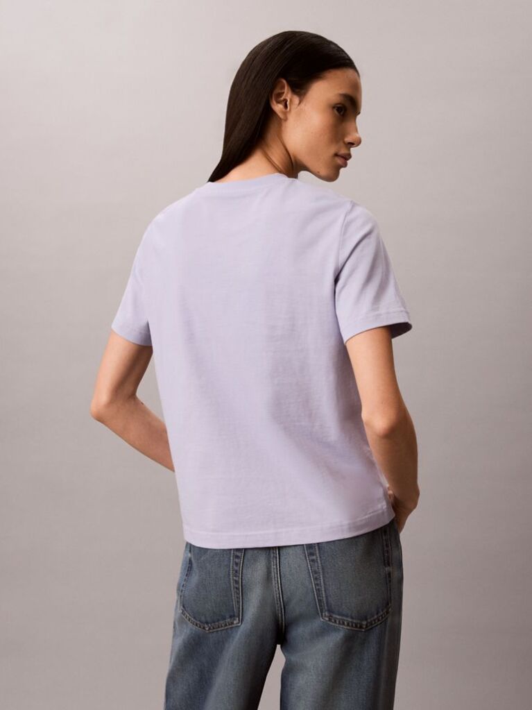 Μοβ T-Shirt Με Λογότυπο  Γυναίκα