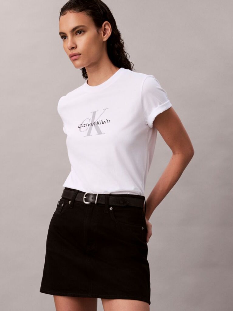 Λευκό T-Shirt Με Λογότυπο  Γυναίκα