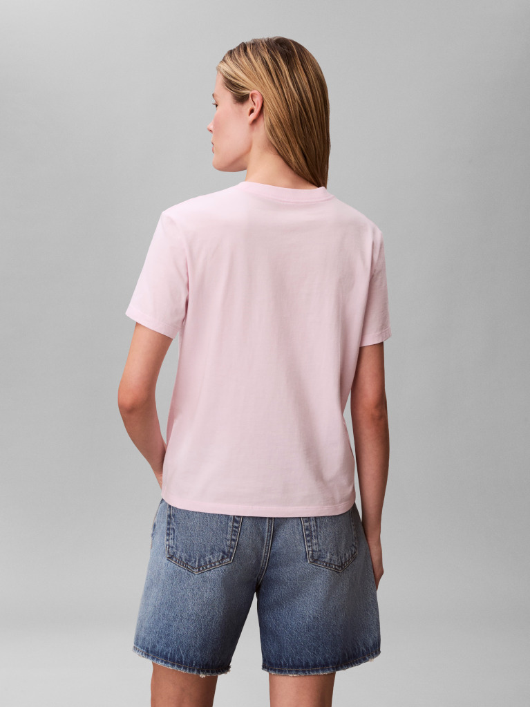 Ροζ T-Shirt Με Λογότυπο  Γυναίκα