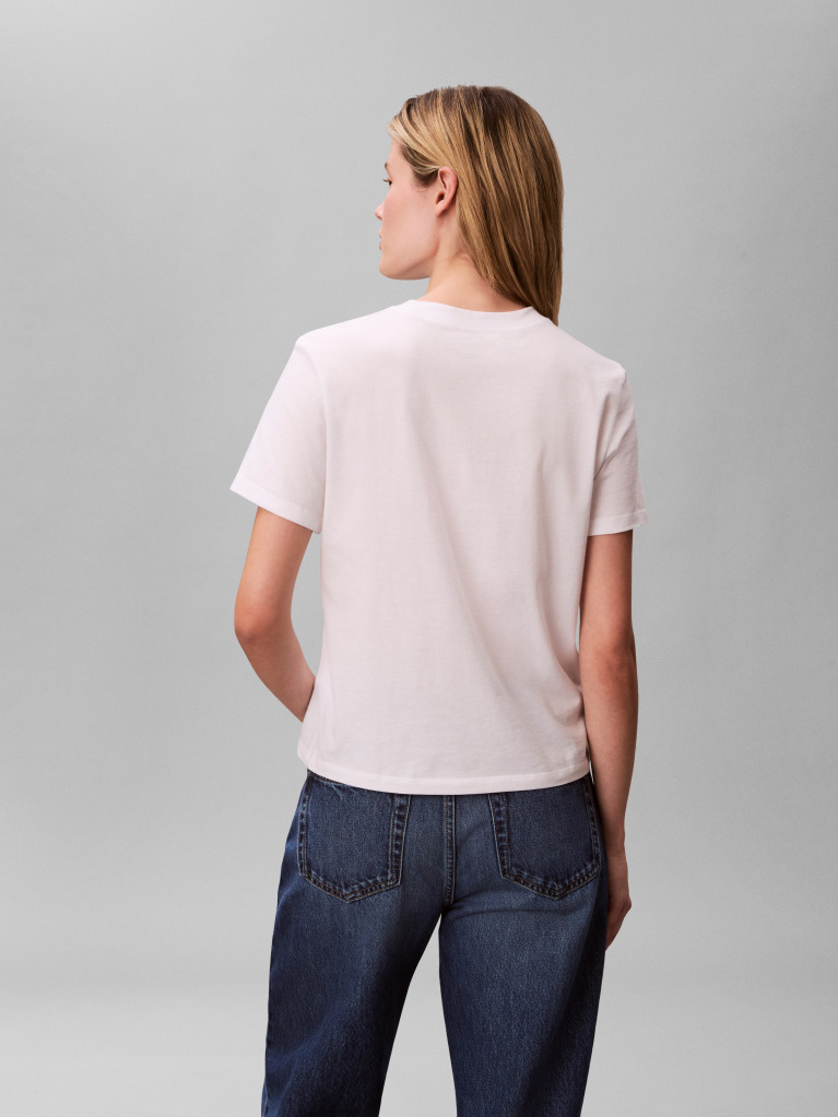 Λευκό T-Shirt Με Λογότυπο  Γυναίκα