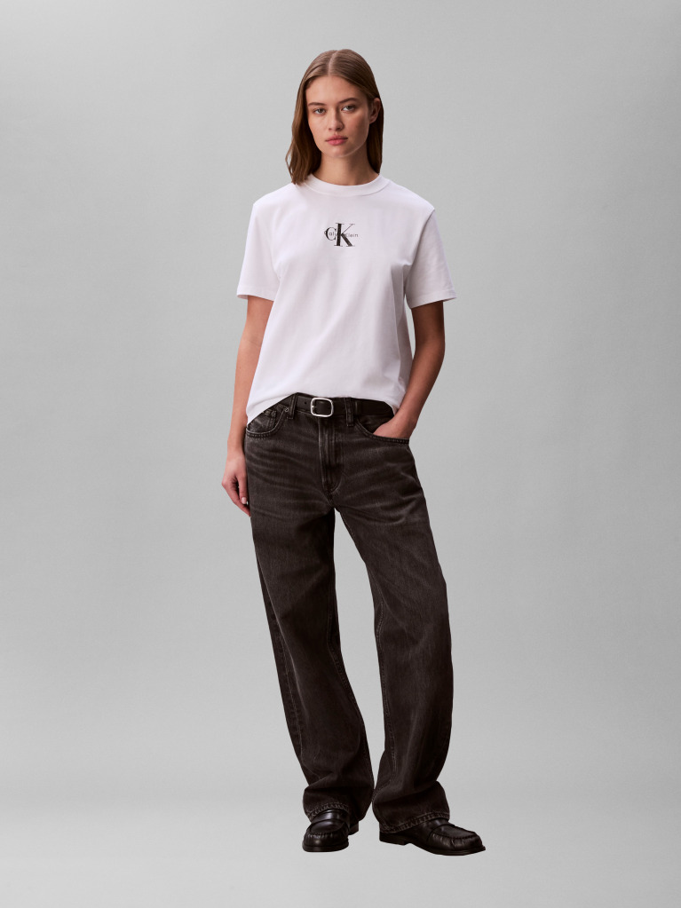 Λευκό Κοντομάνικο T-Shirt  Γυναίκα