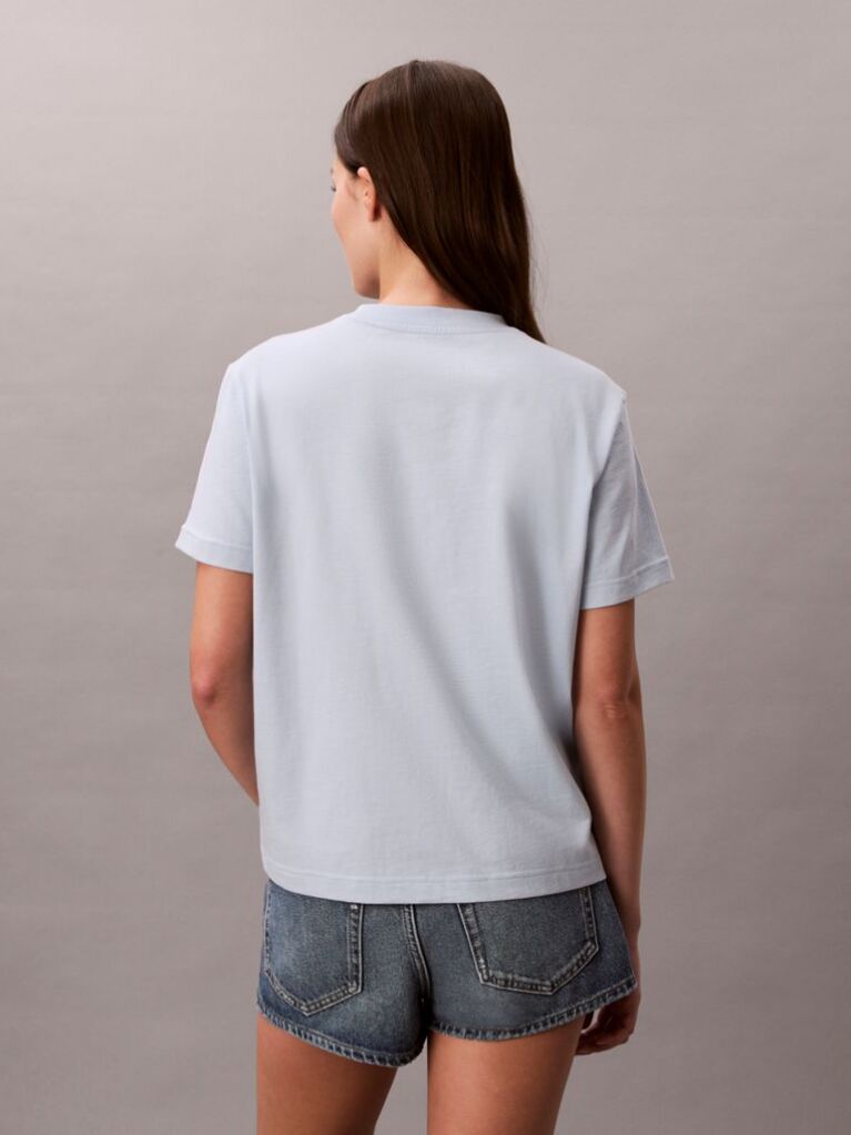 Μπλε Κοντομάνικο T-Shirt  Γυναίκα