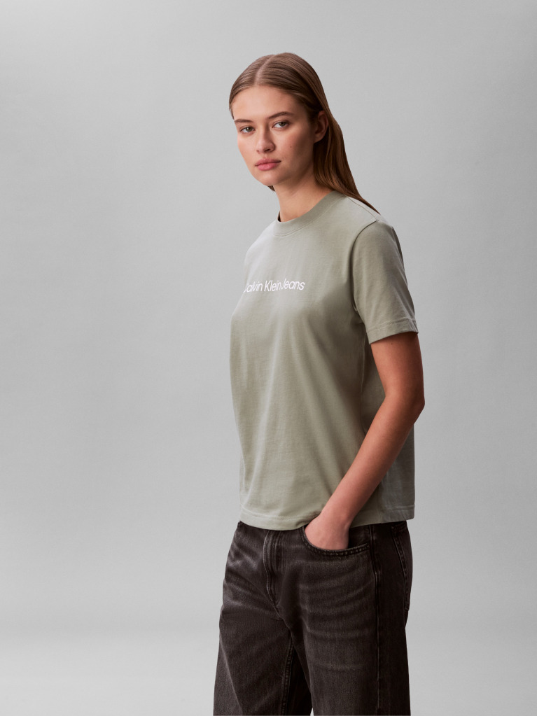 Πράσινο Κοντομάνικο T-Shirt  Γυναίκα