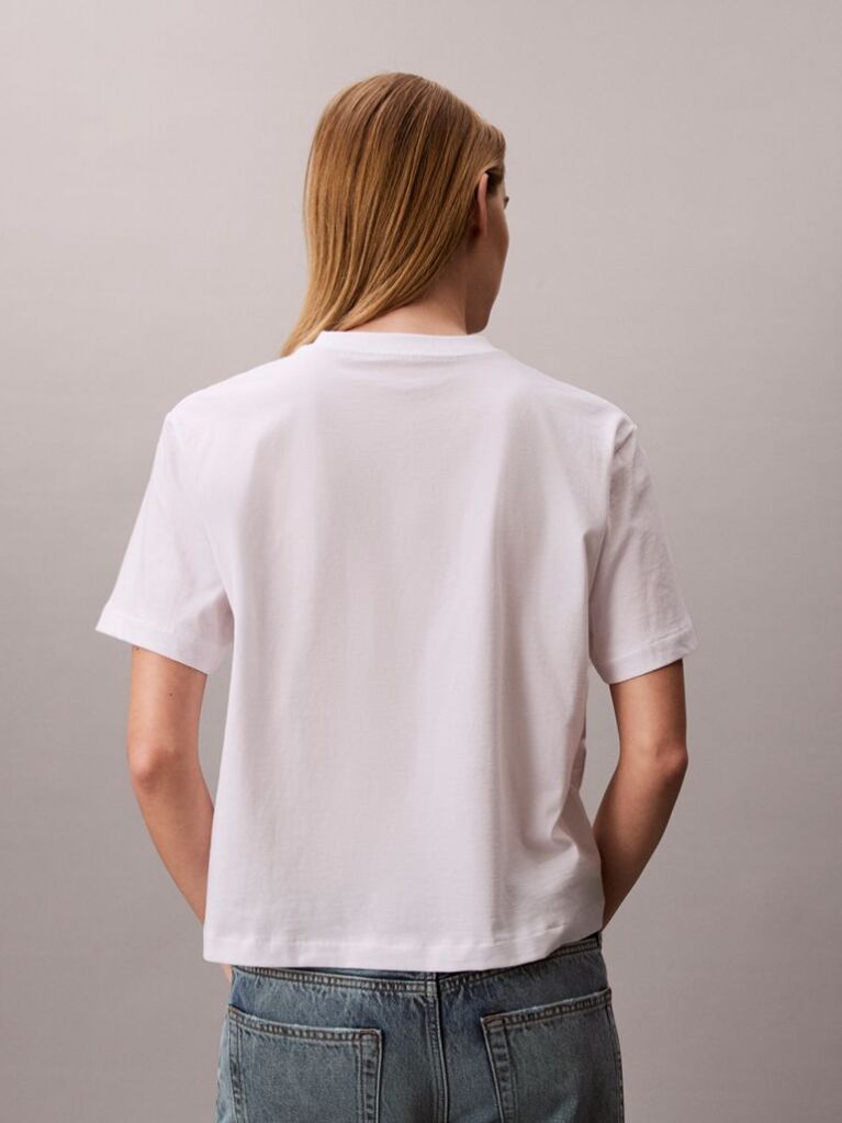 Λευκό T-shirt Με Σχέδιο Με Λουλούδια  Γυναίκα