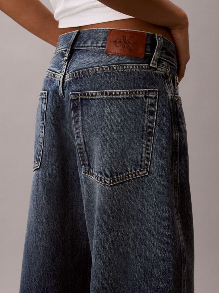 Denim Baggy Τζιν Με Χαμηλή Μέση Και Twisted Σχέδιο  Γυναίκα
