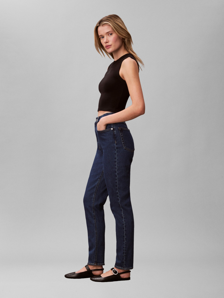 Denim Τζιν Με Mom Ίσια Εφαρμογή  Γυναίκα