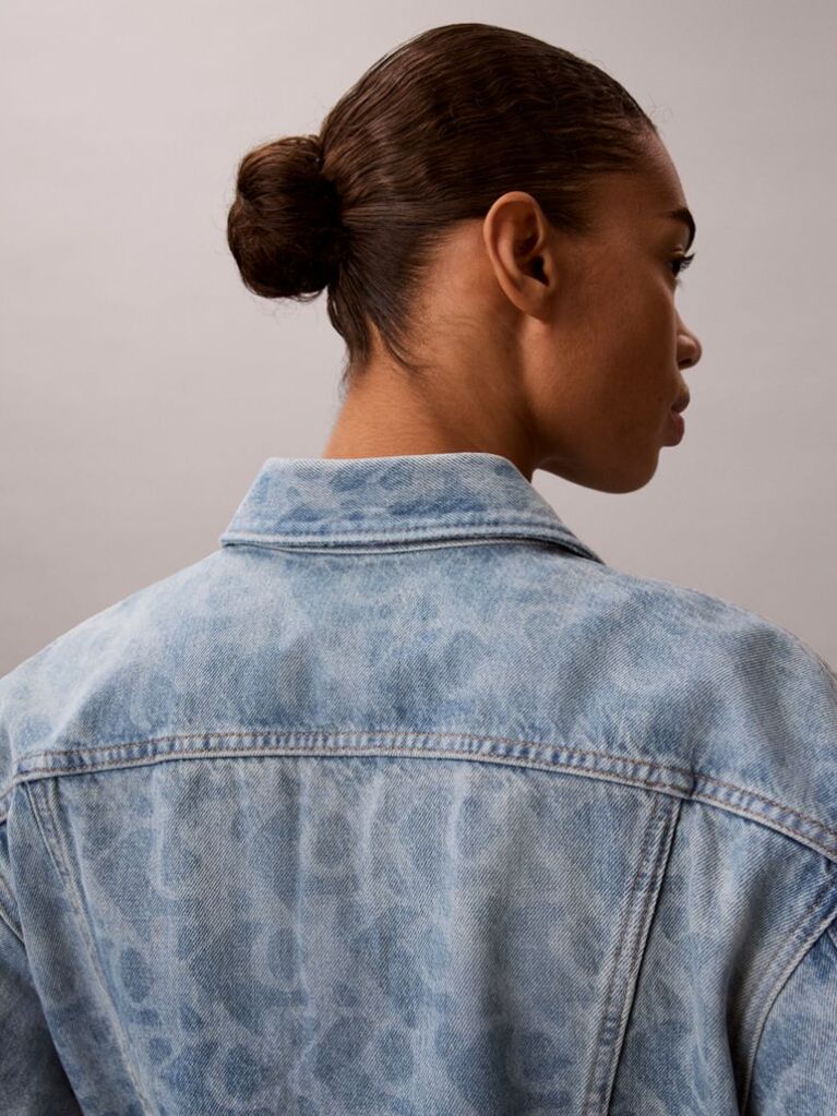 Denim 90s Denim Trucker Τζάκετ Με Print  Γυναίκα