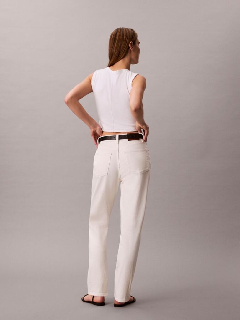 White Mom Fit Jeans  Women