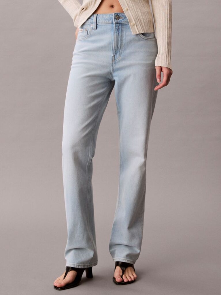 Denim Ψηλόμεσο Τζιν Με Ίσια Γραμμή  Γυναίκα