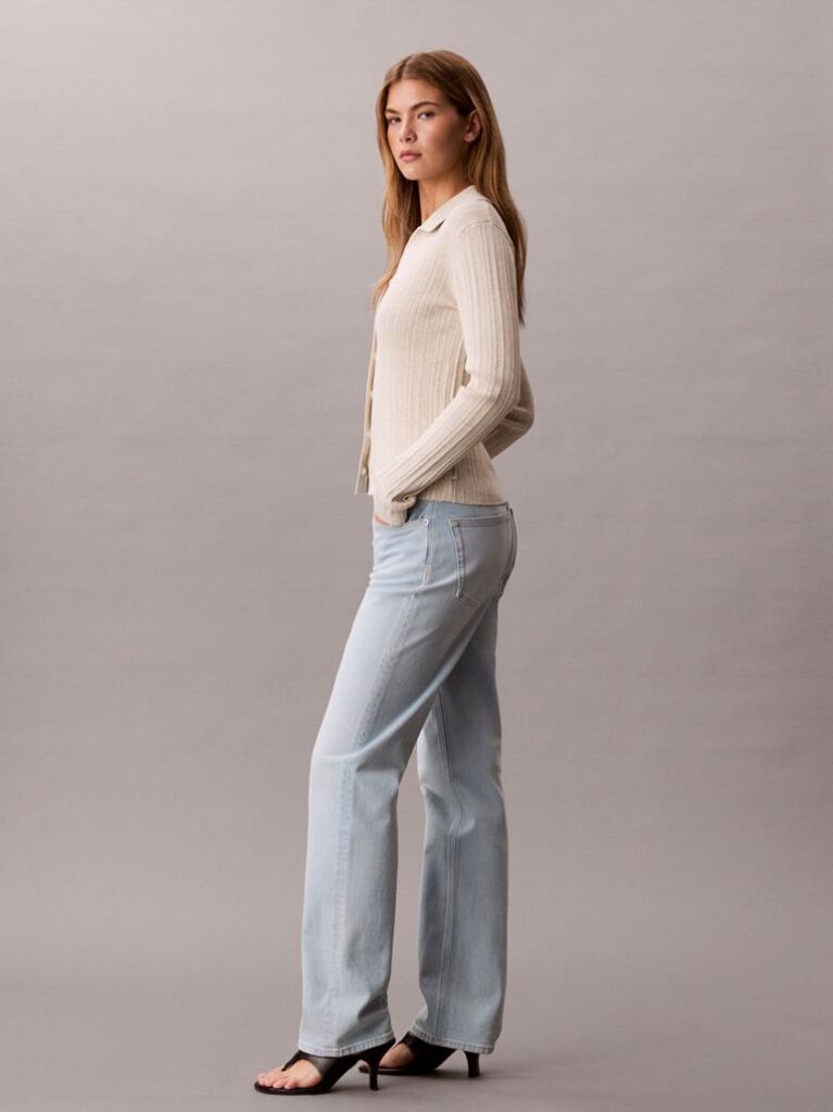 Denim Ψηλόμεσο Τζιν Με Ίσια Γραμμή  Γυναίκα