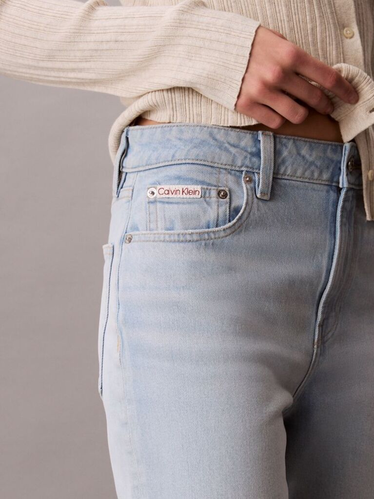 Denim Ψηλόμεσο Τζιν Με Ίσια Γραμμή  Γυναίκα