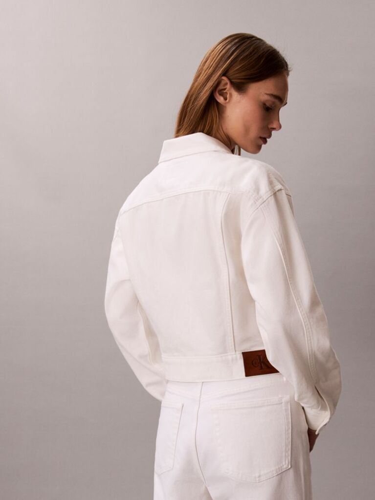White 90s Denim Jacket  Women