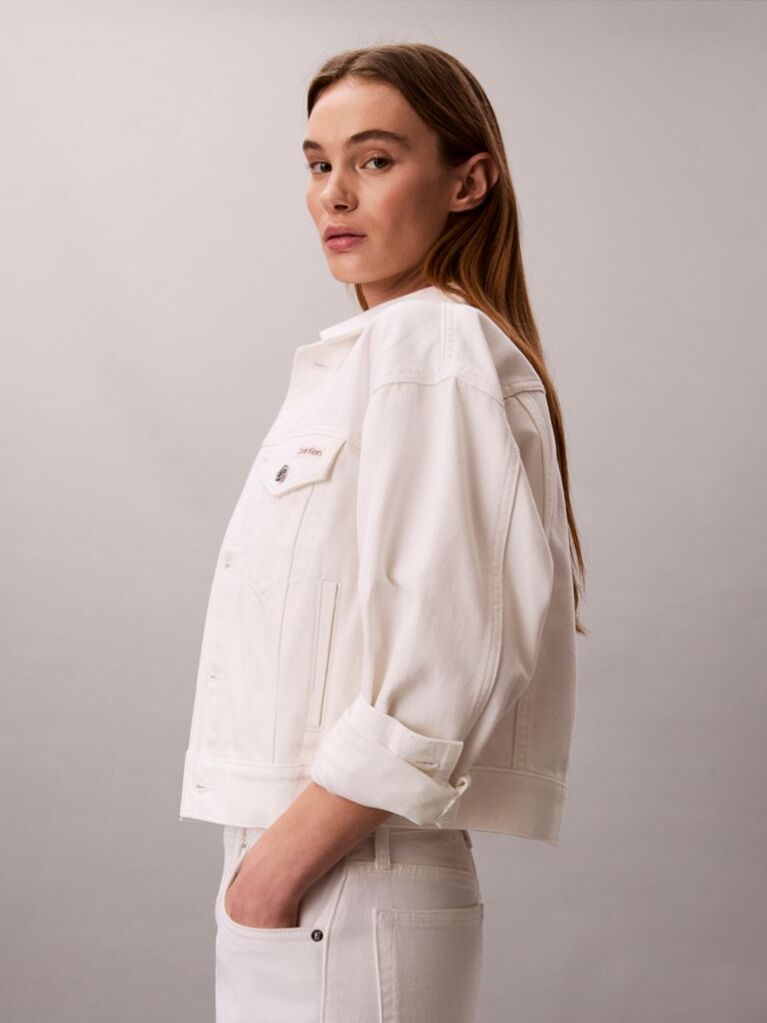 White 90s Denim Jacket  Women