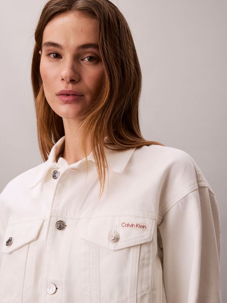 White 90s Denim Jacket  Women