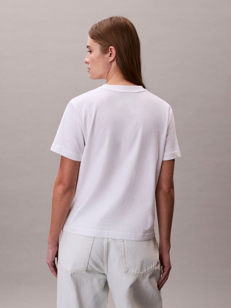 Λευκό T-shirt Με Μονόγραμμα  Γυναίκα