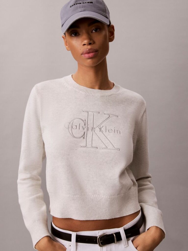 Beige Monologo Outline Jumper  Women