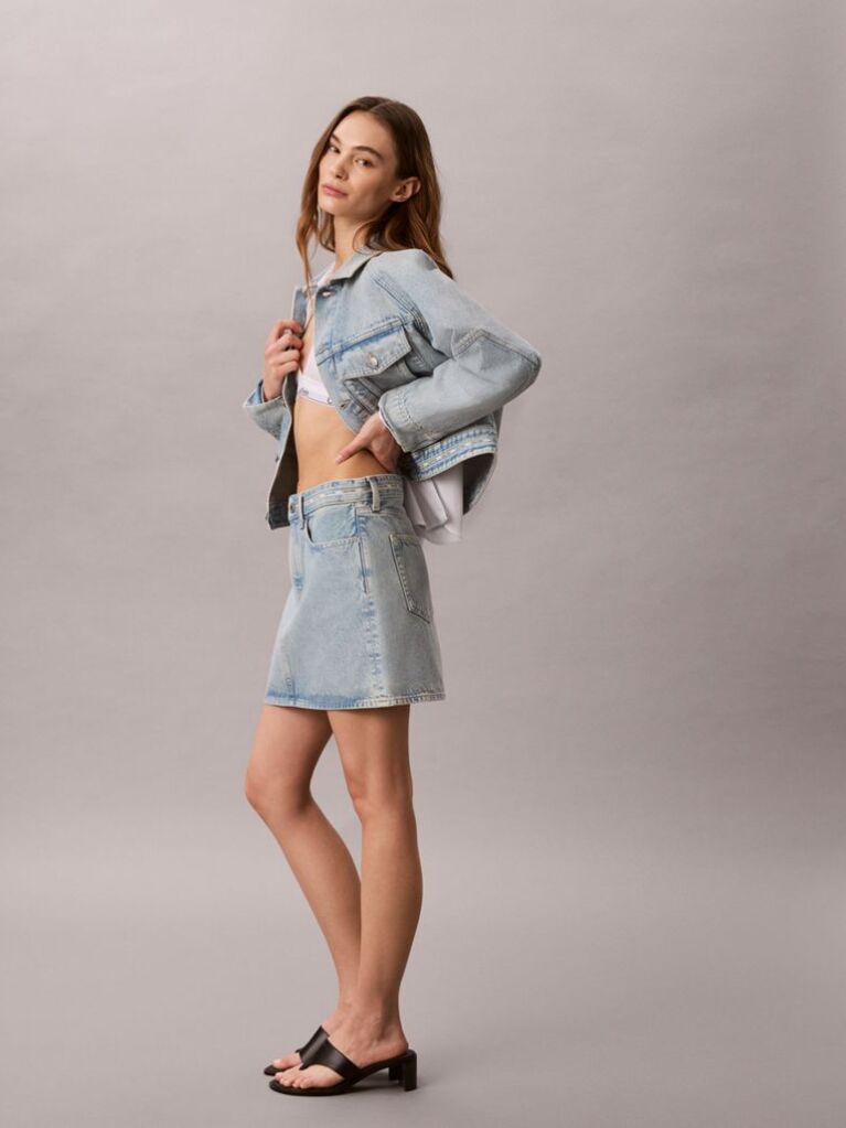 Denim Denim Μίνι Φούστα Με Ρίγα Λογότυπου  Γυναίκα