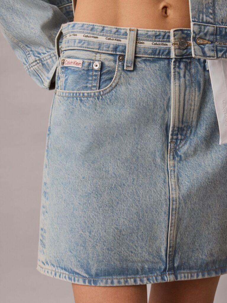 Denim Denim Μίνι Φούστα Με Ρίγα Λογότυπου  Γυναίκα
