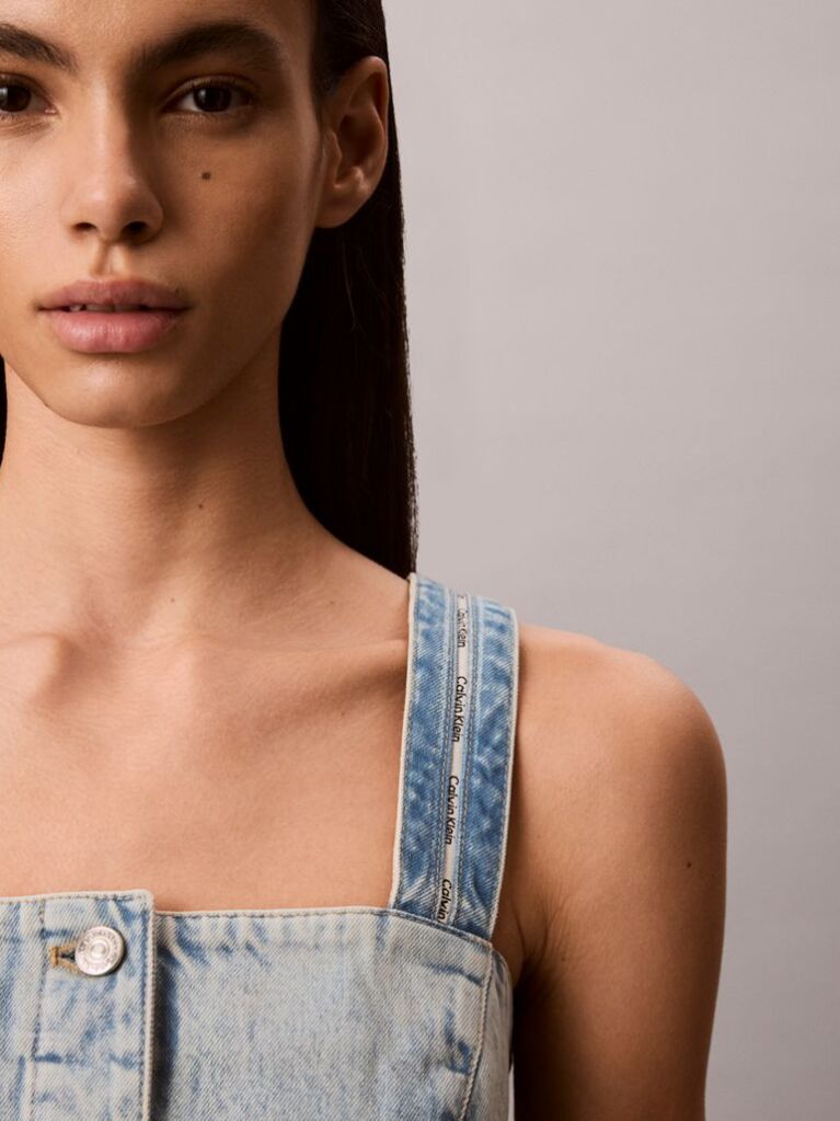Denim Denim Τοπ Αμάνικο Με Ρίγα Λογότυπου  Γυναίκα