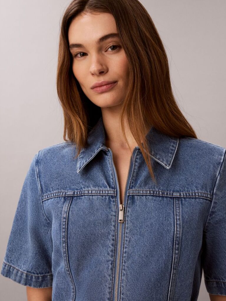 Denim Denim Shirt Φόρεμα Με Ζώνη  Γυναίκα