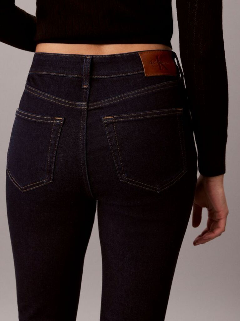 Denim Ψηλόμεσο Τζιν Με Flare Γραμμή  Γυναίκα
