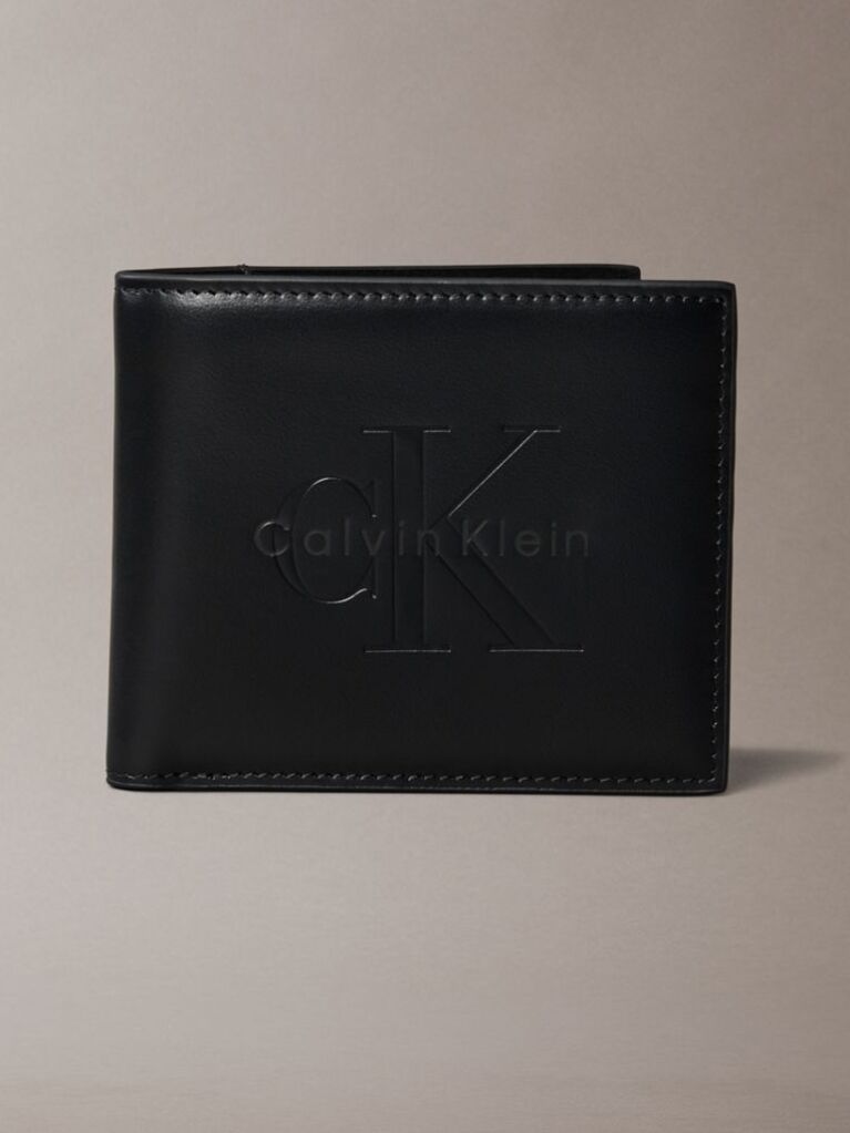 Black Nappa Leather RFID Billfold Wallet  Men