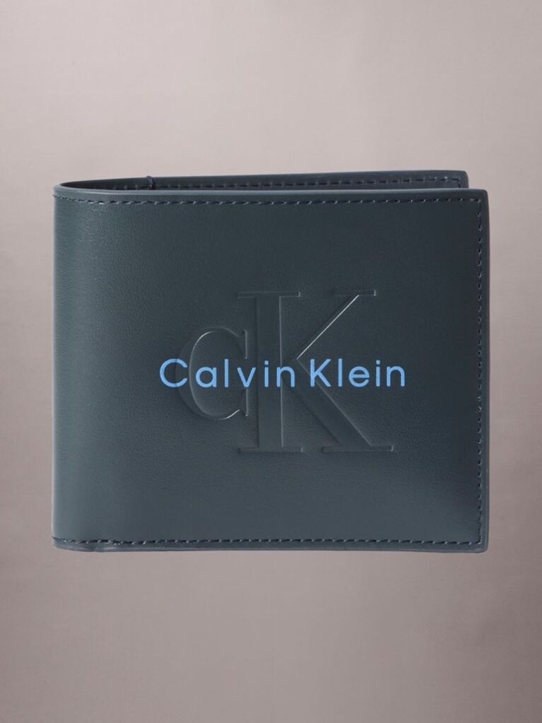 Blue Nappa Leather RFID Billfold Wallet  Men