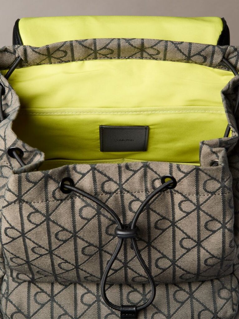 Multi Water Repellent Logo Jacquard Backpack  Men