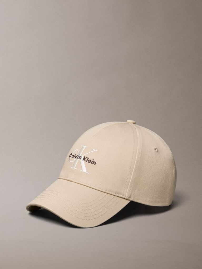 Beige Twill Logo Cap  Men