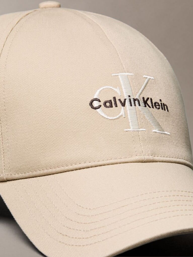 Beige Twill Logo Cap  Men