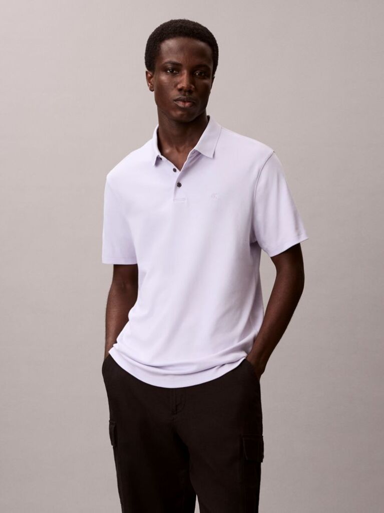 Purple Pima Cotton Polo Shirt  Men