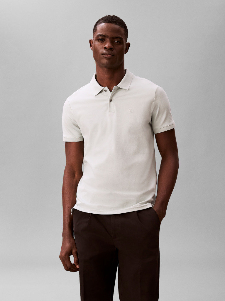 Green Supima Cotton Slim Refined Pique Polo Shirt  Men