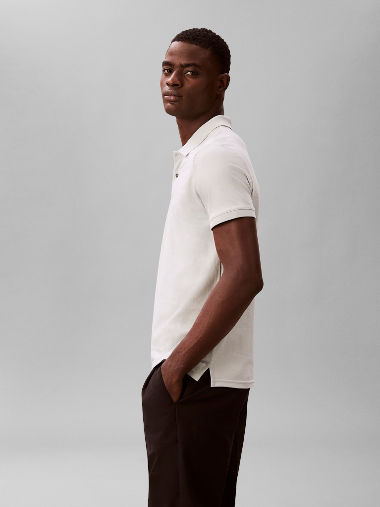 Green Supima Cotton Slim Refined Pique Polo Shirt  Men