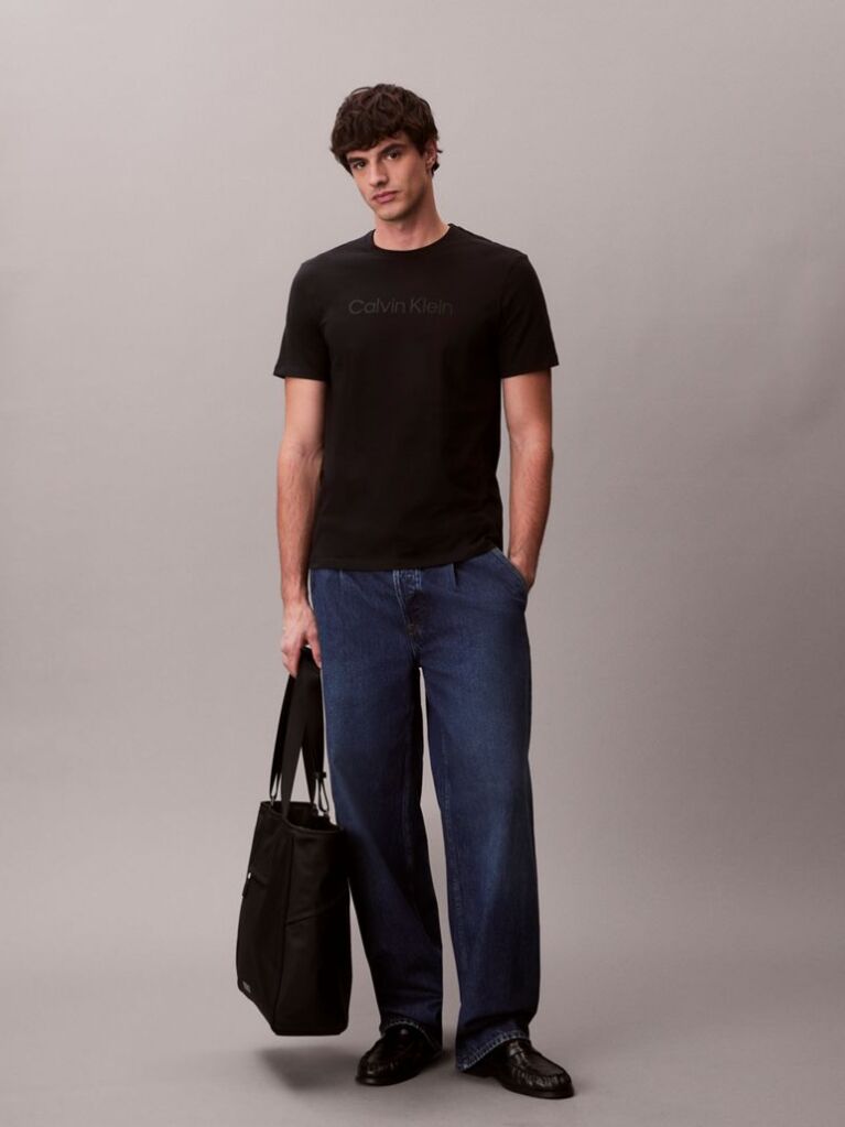 Black Graphic Logo T-shirt  Men