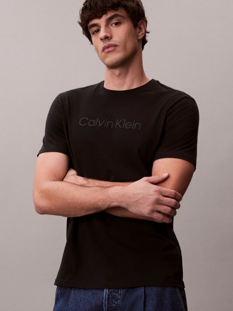 Black Graphic Logo T-shirt  Men