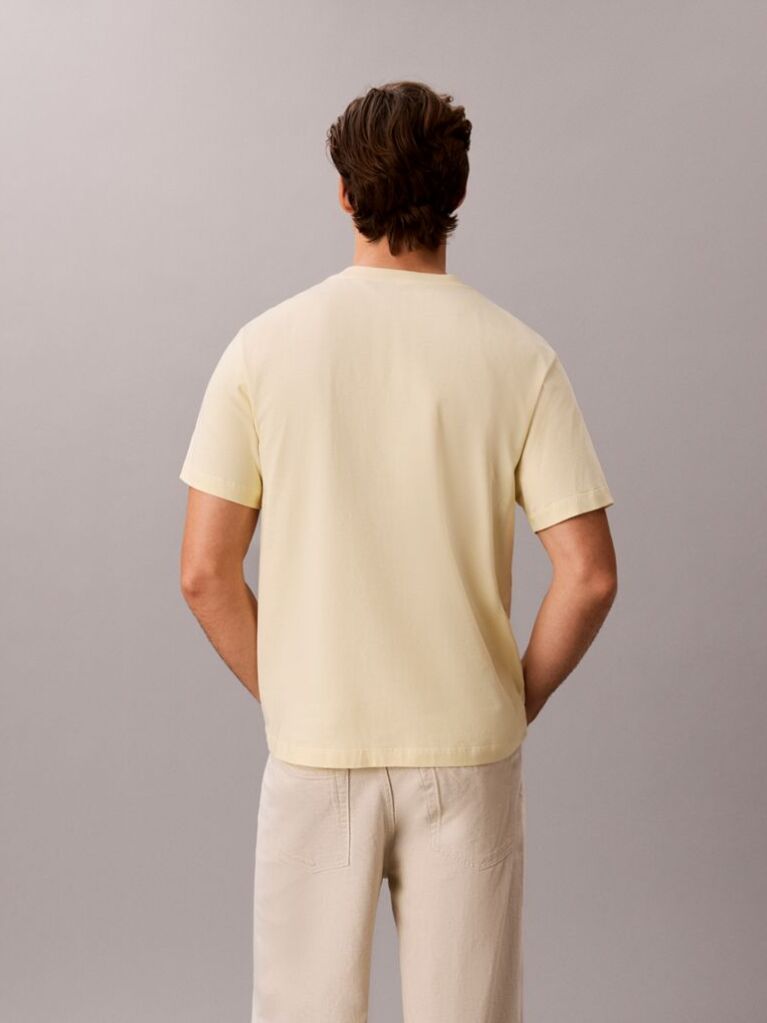 Beige Relaxed Logo T-shirt  Men