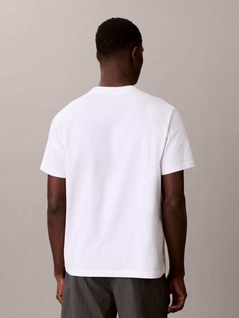 White Relaxed Logo T-shirt  Men