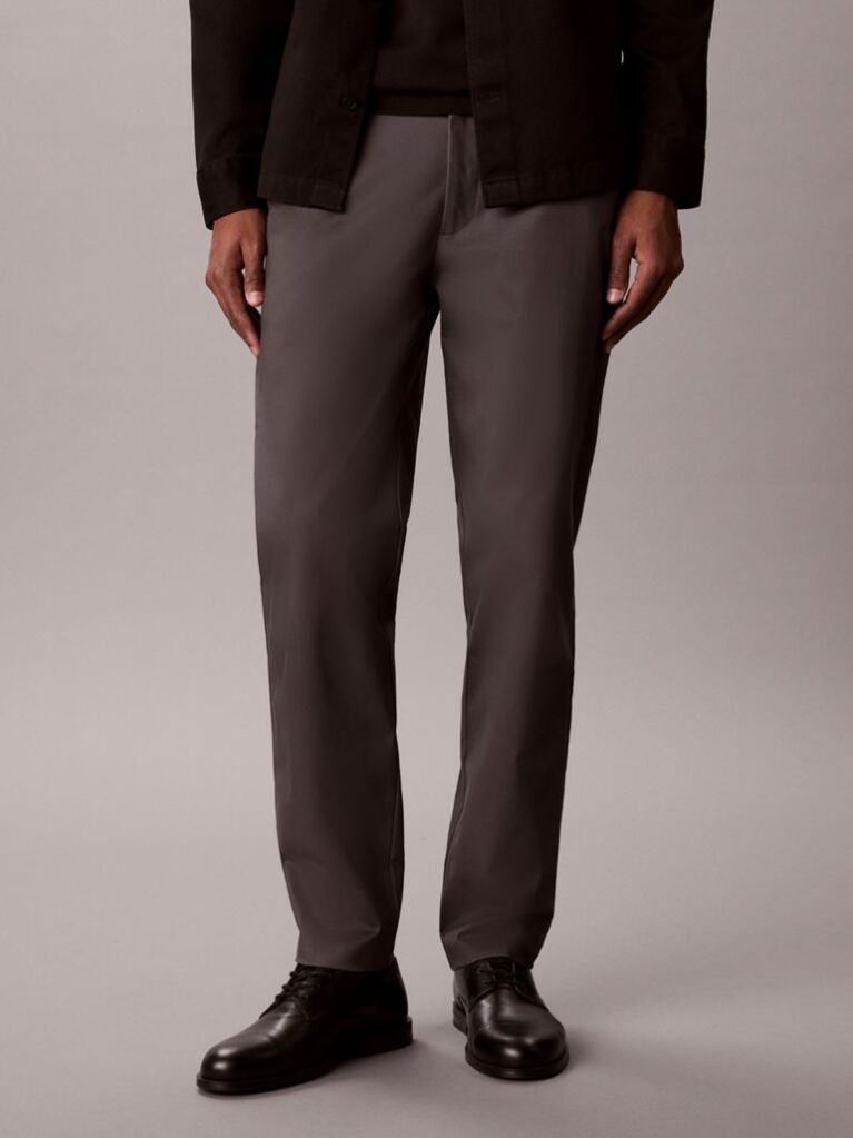 Γκρι Παντελόνι Chino Με Tapered Γραμμή  Άνδρας