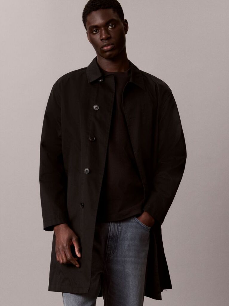 Black Oversized Embossed Logo T-shirt  Men