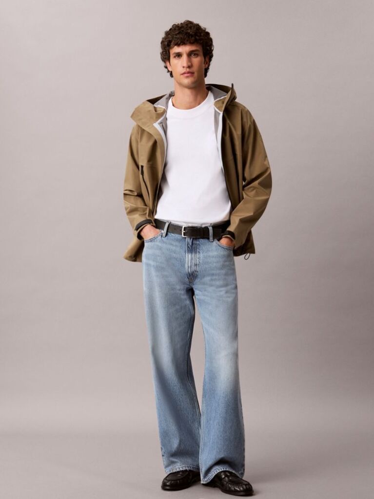White Oversized Embossed Logo T-shirt  Men