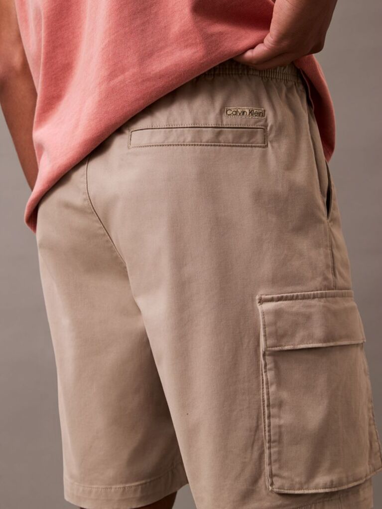 Brown Comfortable and stylish. Cargo bermuda shorts, an easy-to-wear piece for casual style.  Men
