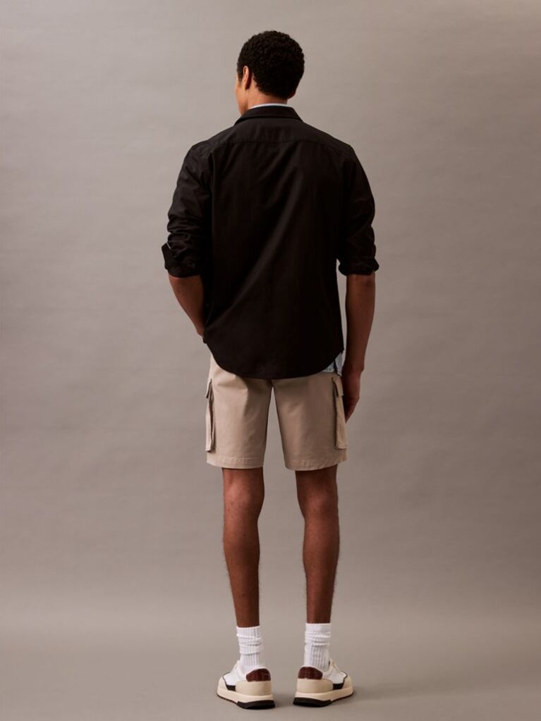 Brown Comfortable and stylish. Cargo bermuda shorts, an easy-to-wear piece for casual style.  Men