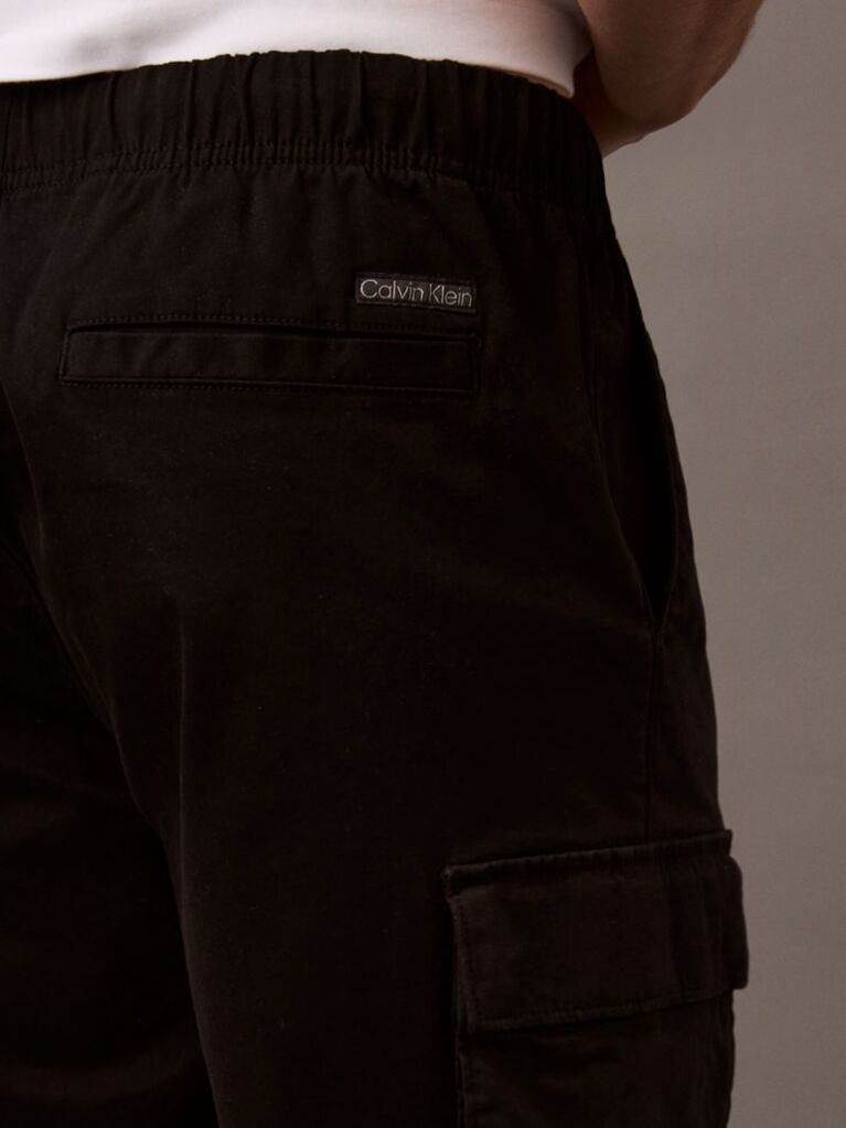 Black Comfortable and stylish. Cargo bermuda shorts, an easy-to-wear piece for casual style.  Men