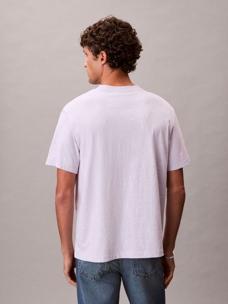 Purple Monogram Logo T-Shirt  Men