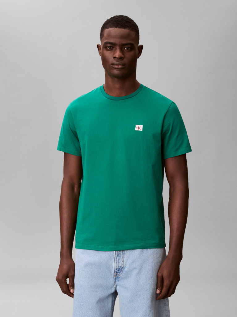 Πράσινο Βαμβακερό T-shirt  Άνδρας