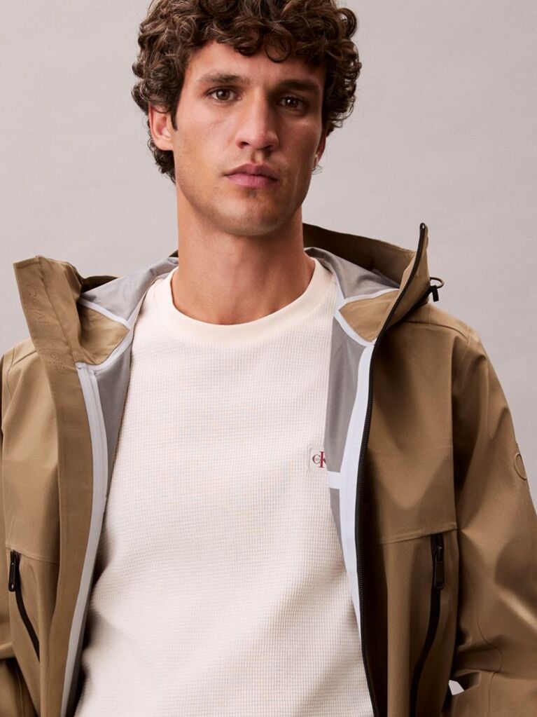 White Classic Waffle T-shirt  Men